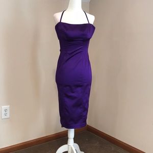 Bebe Amethyst purple strapless dress sizeXS